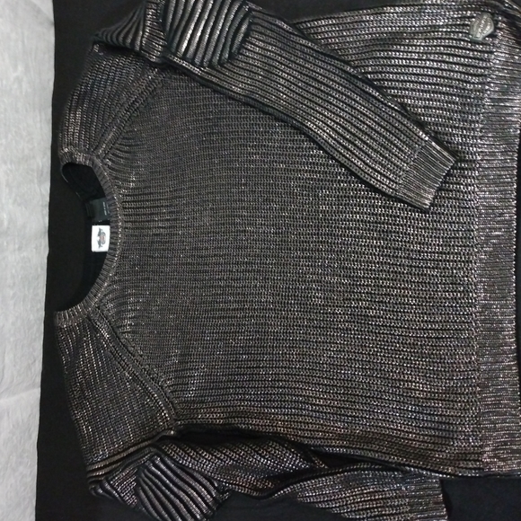 Harley-Davidson Sweaters - Women's Harley Davidson crew neck metallic/black sweater